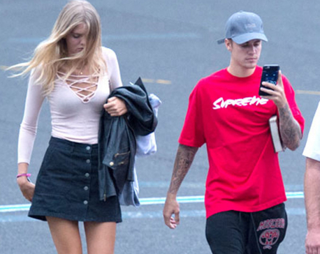 Justin Bieber spotted with aspiring model