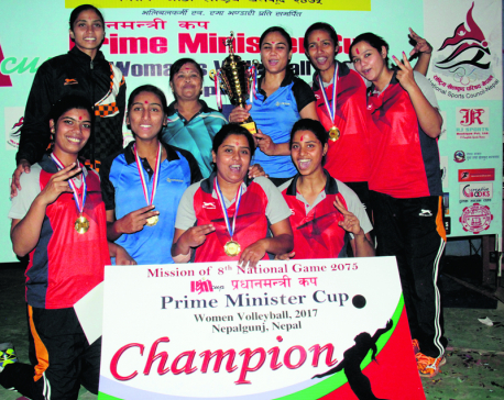 Railway Team defends PM Cup Volleyball title