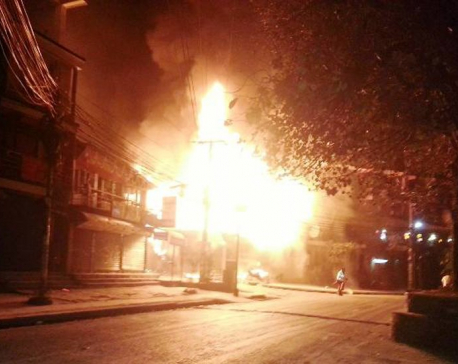 Fire guts Tri Star restaurant in Pokhara