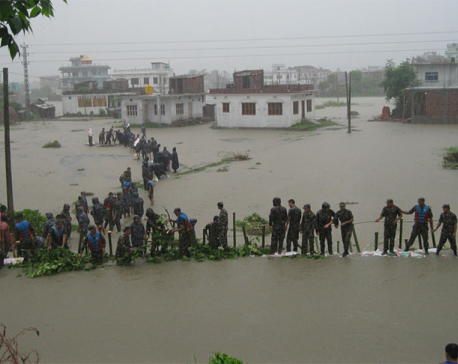 Flood hits Eastern Nepal