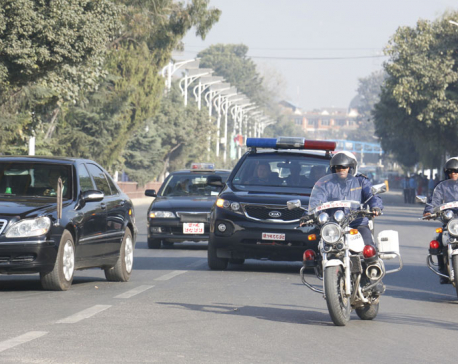 Mock motorcade conducted for Indian President's visit