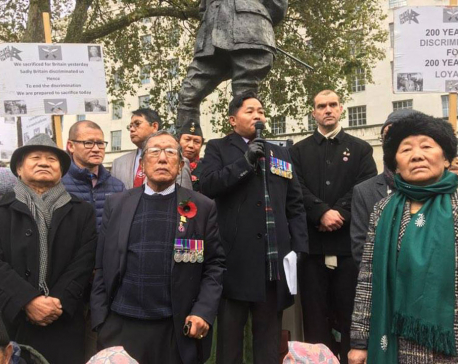 British police interfere ex-Gurkha veterans’ hunger strike near PM’s residence