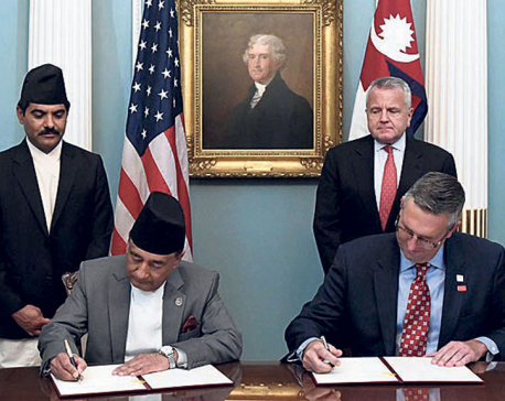 Nepal, US sign grant agreement of $500m for energy, transportation
