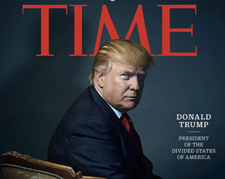 Did Time magazine give Trump devil horns?