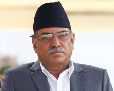 PM Dahal greeted with black flags in Dhangadhi