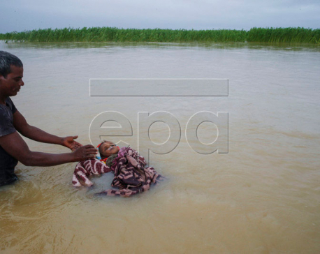 8-year-old flood victim laid to rest in Koshi River