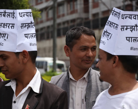 Dr KC’s supporters thank govt from Maitighar Mandala (photo feature)