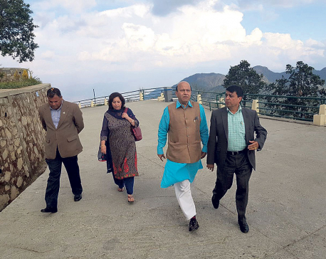 India’s BJP leader Vijaya Jolly visits Chandragiri Hills