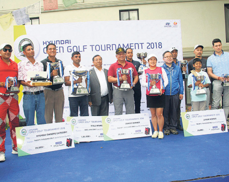 Rabindra Tiwari wins Hyundai Open Golf Tournament