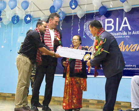 Daya Ram Maharjan honored at BIA Awards