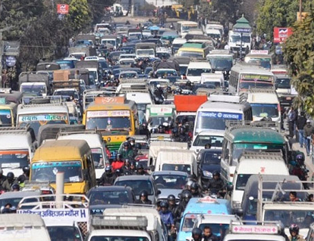 Traffic congestion ahead of Myanmar Prez arrival
