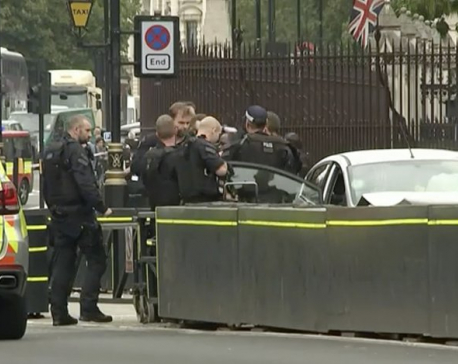 Crash outside parliament in London treated as terrorism