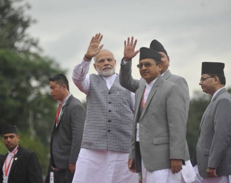Indian PM Modi arrives in Kathmandu for BIMSTEC (with photos)