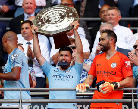 Aguero hits 200th City goal in Wembley stroll past Chelsea