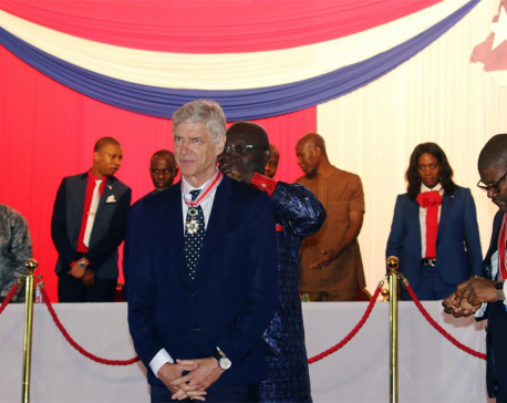 Former Arsenal manager Wenger receives Liberia's highest honour