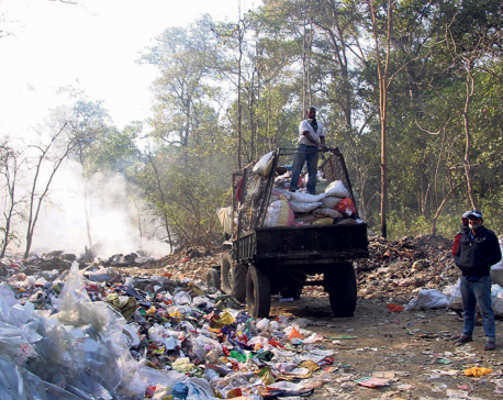 Dharan and Itahari dumping waste recklessly