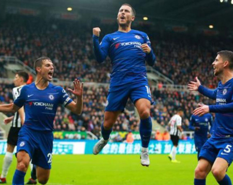 Late own goal gives Chelsea victory over  Newcastle