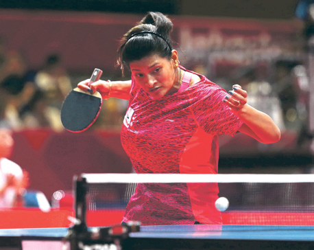 Shrestha presents mixed result in table tennis