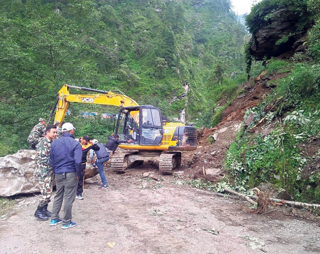 Repair works of Raswuagadhi route begins