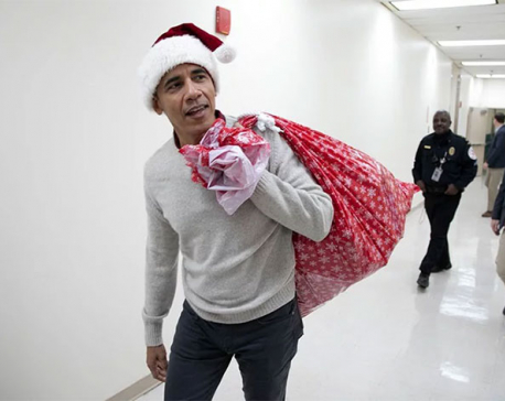 When Barack Obama reached hospital with a bag of gifts …