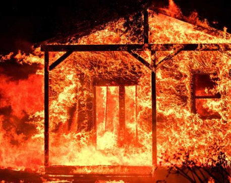 Six houses burnt down in Lahan fire