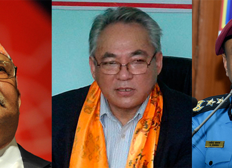 NA fugitive files case against PM Oli and Dahal