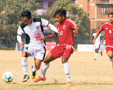 Late goal sees Sankata go joint-top; Police, Himalayan share spoils in draw