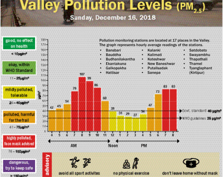 Valley Pollution Index for December 18, 2018