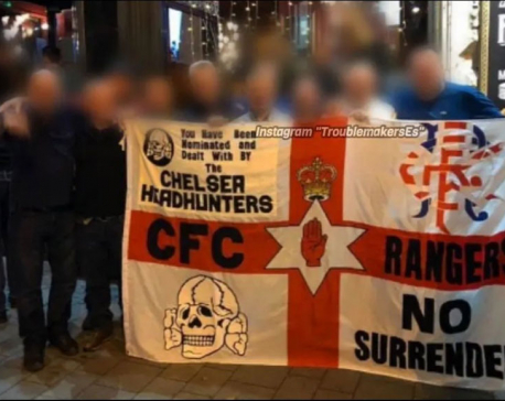 Chelsea FC fans caught displaying Nazi symbol in Budapest