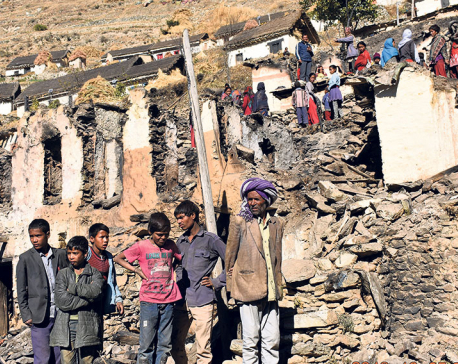 Relief pour in for Kalikot fire victims
