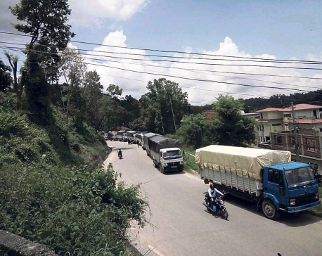 Transport operators block vehicles on BP Highway