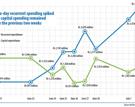 Recurrent spending spikes, capex rising steadily