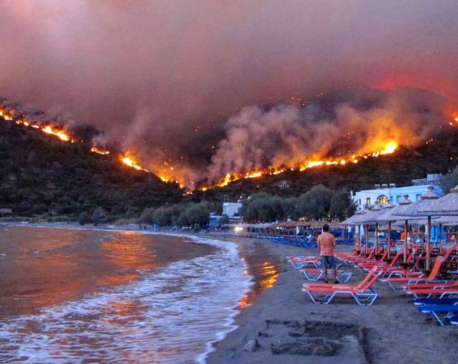 Photos of the devastating wildfires outside Athens, Greece