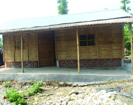 Durable cottages being built against refugee and local's wishes