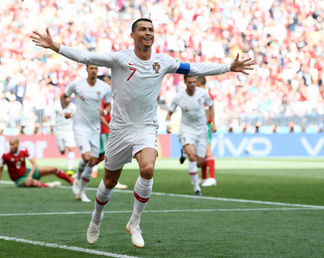 Ronaldo header knocks Morocco out  of World Cup