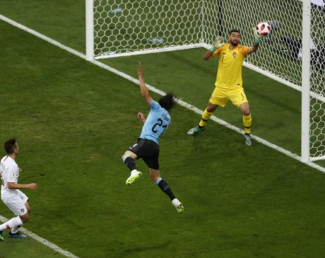 Brilliant Cavani brace fires Uruguay into last eight