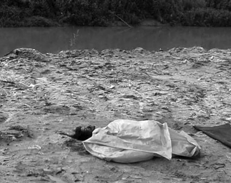 Dead body found at Makalbari river bank