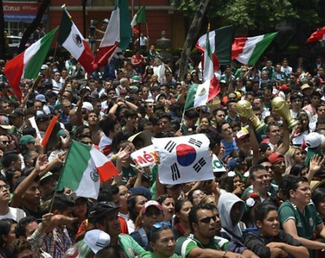 'Brother, now you're Mexican!:' Mexico fans party outside South Korean embassy