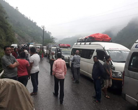 One-way traffic resumes along Narayangadh-Mugling route