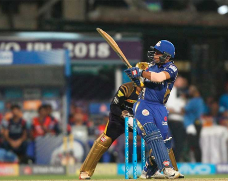 Mumbai Indians presents target of 211 runs for Kolkata