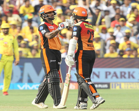 Sunrisers Hyderabad sets target of 180 runs for Chennai Super Kings