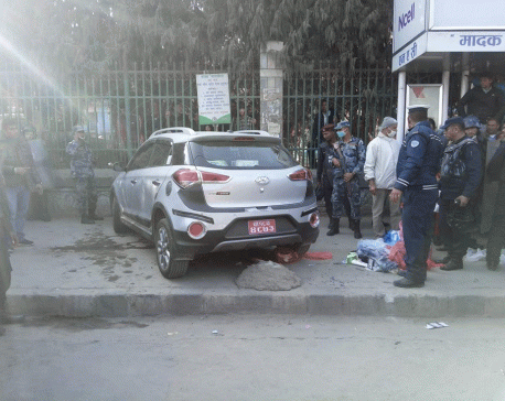 12 injured after being hit by car at Sundhara