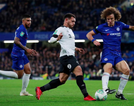 Chelsea beat Lampard's Derby to reach League Cup quarters