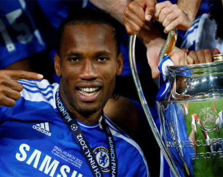 Former Chelsea striker Drogba announces retirement at 40