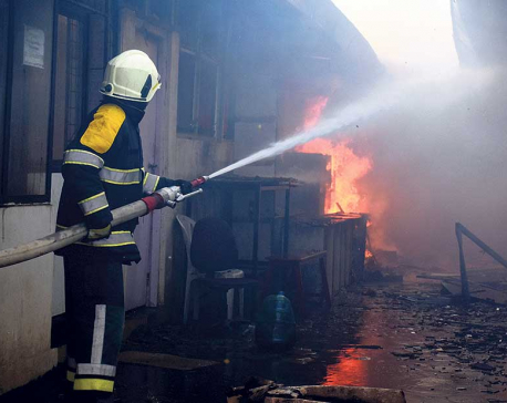 Fire destroys furniture warehouse in capital