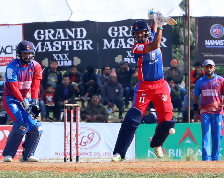 Kathmandu Royals set target of 104 runs for Pokhara Paltans