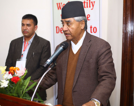 Only Nepali Congress is the democratic socialist party: Party president Deuba