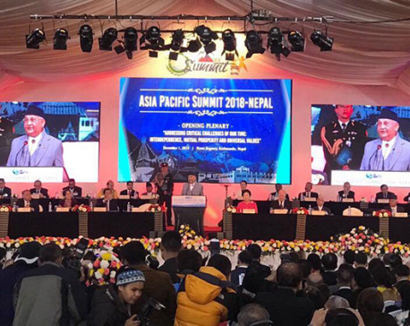 PM Oli inaugurates two-day Asia Pacific Summit