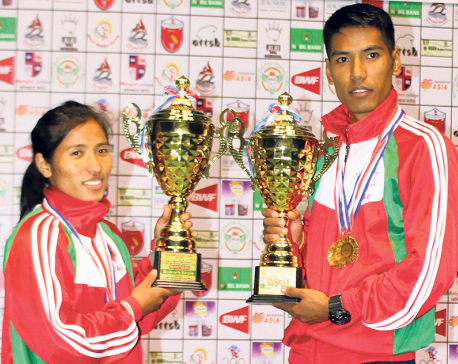 Ratnajit Tamang wins Pushpalal Badminton seventh straight time