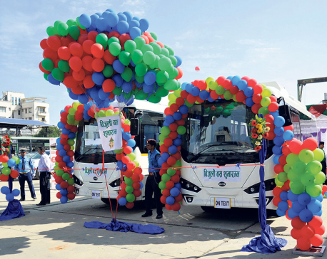 Sajha launches electric buses